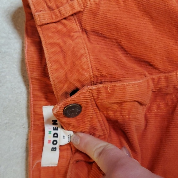 Mini Boden 5y Orange Flared Corduroys - Picture 2 of 3